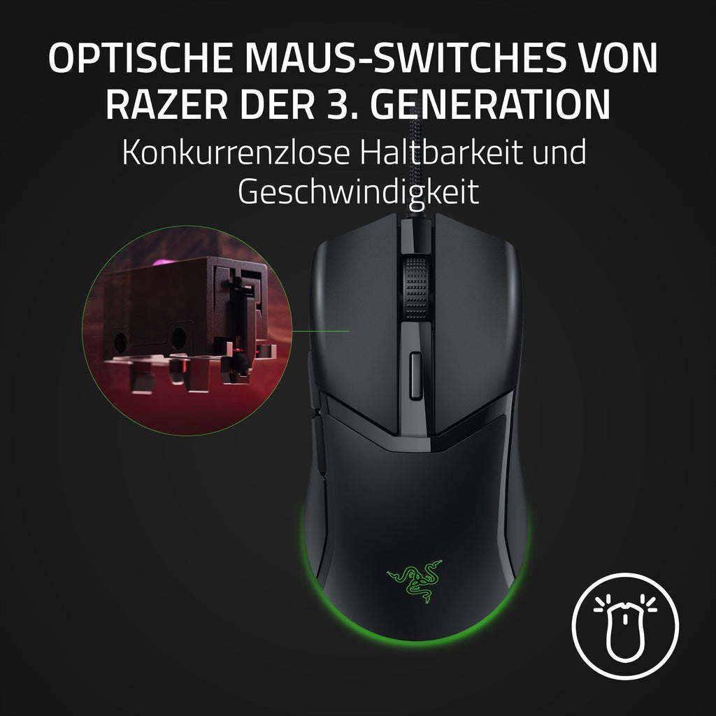 Razer Cobra Pro - kabellose Gaming-Maus mit RGB - Optischer Focus Pro Sensor mit 30K DPI (10 Anpassbare Tasten, HyperSpeed Wireless Polling 8K Hz, Bluetooth, Chroma-Beleuchtung mit 11 Zonen) Weiß