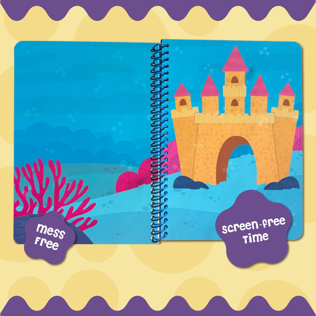 Stick4Ever Jelly Sticker Book® - for Kids - Waterproof, Easy to Clean Reusable Sticker Book for Toddlers- Reusable Road Trip Activities for Kids - Stocking Stuffers for Toddlers (Farm)