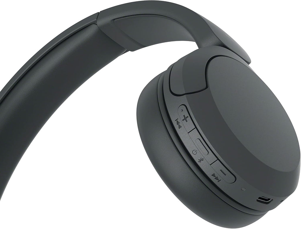 Sony WH-CH520 Kabellose Bluetooth-Kopfhörer - bis zu 50 Stunden Akkulaufzeit mit Schnellladefunktion, On-Ear-Modell - Schwarz