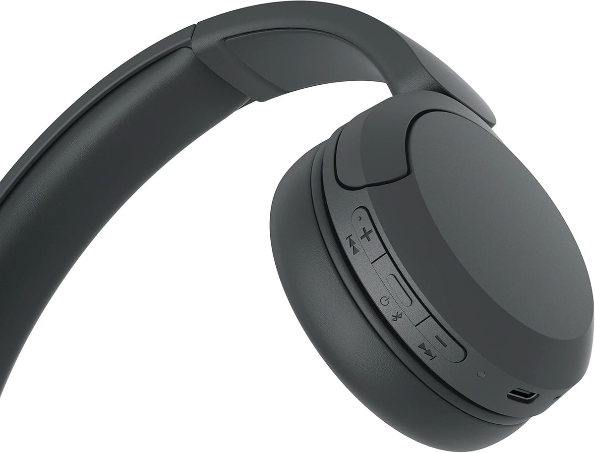 Sony WH-CH520 Kabellose Bluetooth-Kopfhörer - bis zu 50 Stunden Akkulaufzeit mit Schnellladefunktion, On-Ear-Modell - Schwarz