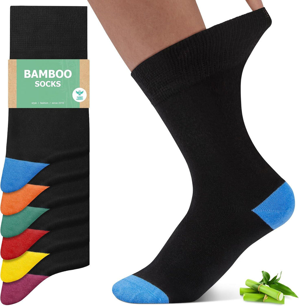 FALARY Chaussettes Bambou Homme Femme, Lot de 6/12 Chaussettes