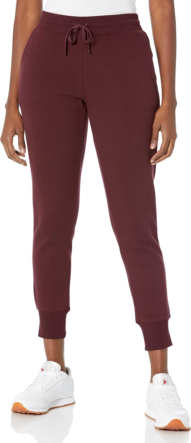 Amazon Essentials Women's Cotton Fleece Jogger Sweatpants with Drawstring (Available in Plus Size)