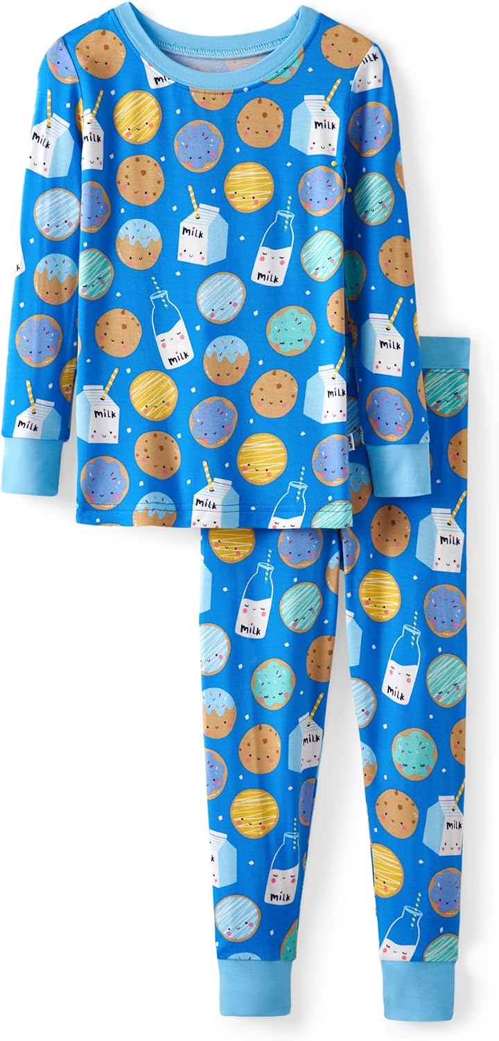 Little Sleepies Two-Piece Pajama Set, Viscose from Bamboo, Toddler Kids PJs
