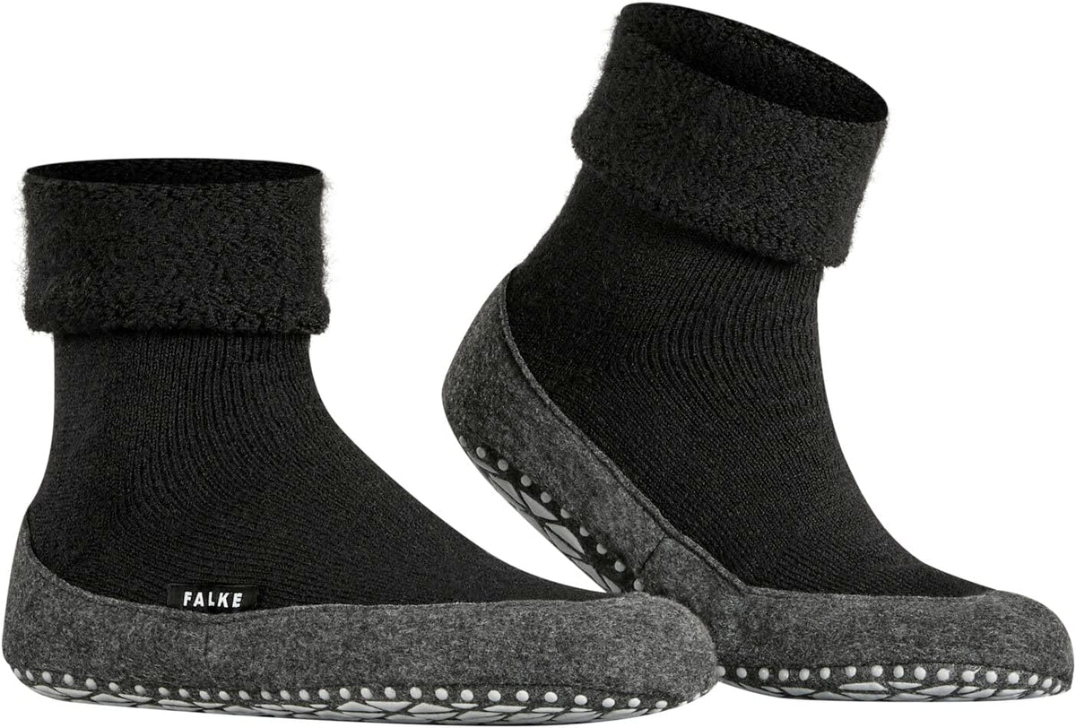 FALKE Herren Cosyshoe Stoppersocken atmungsaktive klimaregulierende geruchshemmende Wolle rutschfeste Noppen auf der Filzsohle komfortabel warm mit Plüsch strapazierfähig 1 Paar