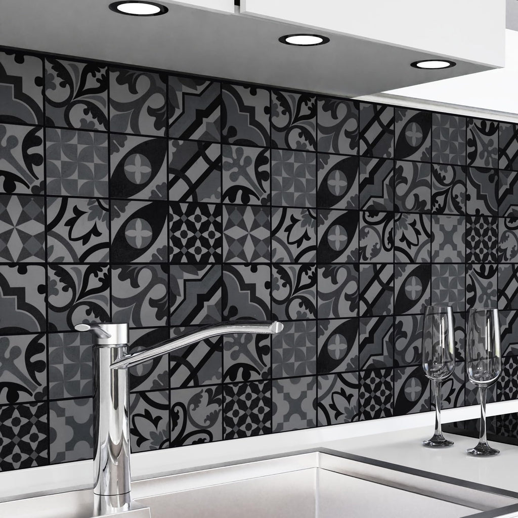 danario Küchenrückwand selbstklebend - Spritzschutz Folie Küche - Matt