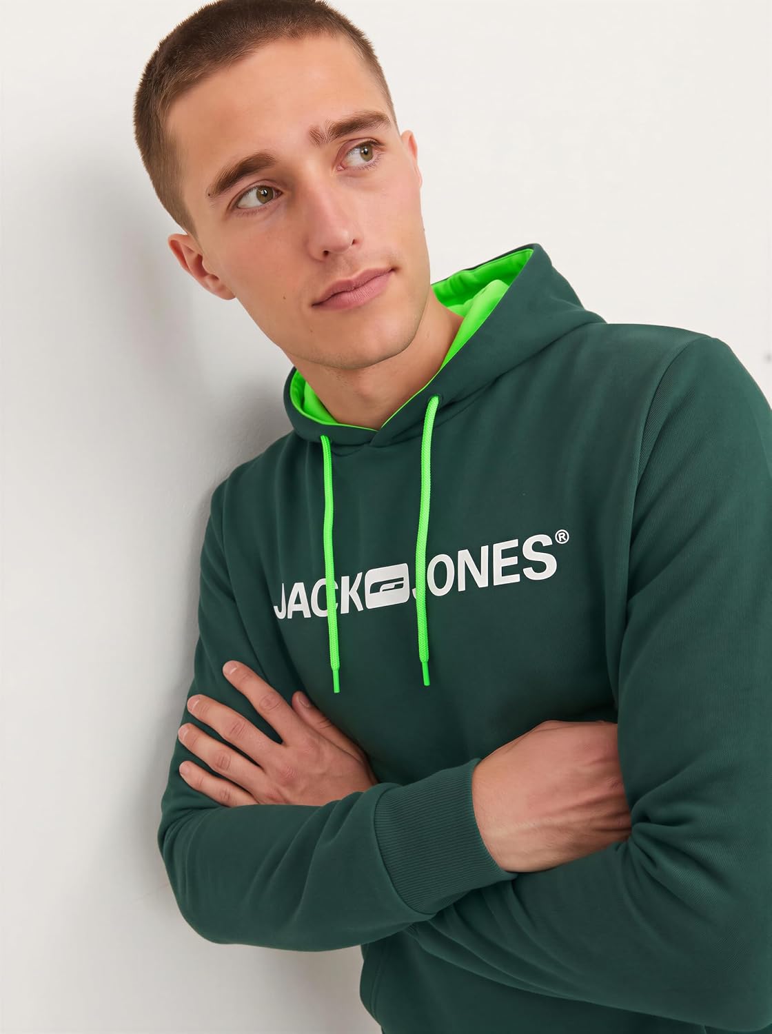JACK & JONES Herren Kapuzenpullover mit Logo