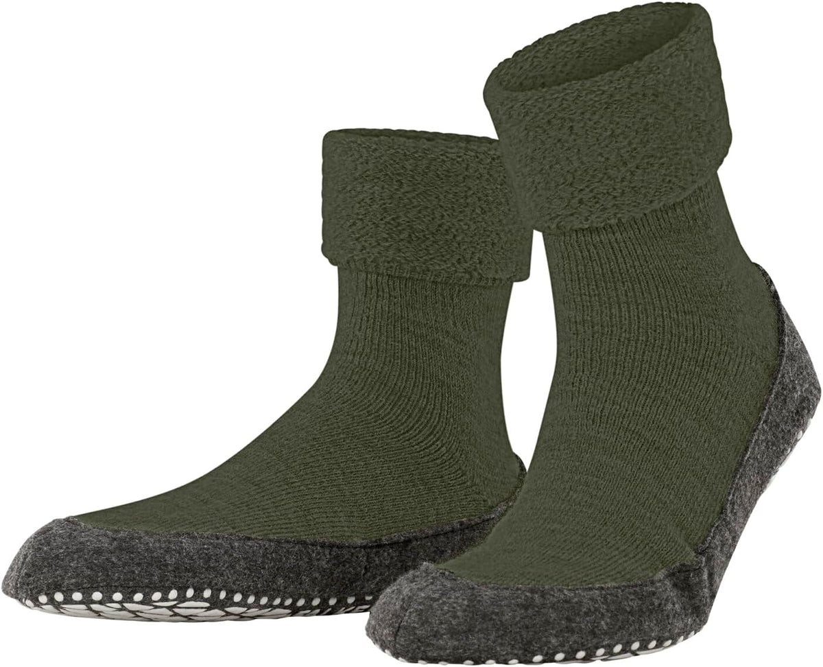 FALKE Herren Cosyshoe Stoppersocken atmungsaktive klimaregulierende geruchshemmende Wolle rutschfeste Noppen auf der Filzsohle komfortabel warm mit Plüsch strapazierfähig 1 Paar