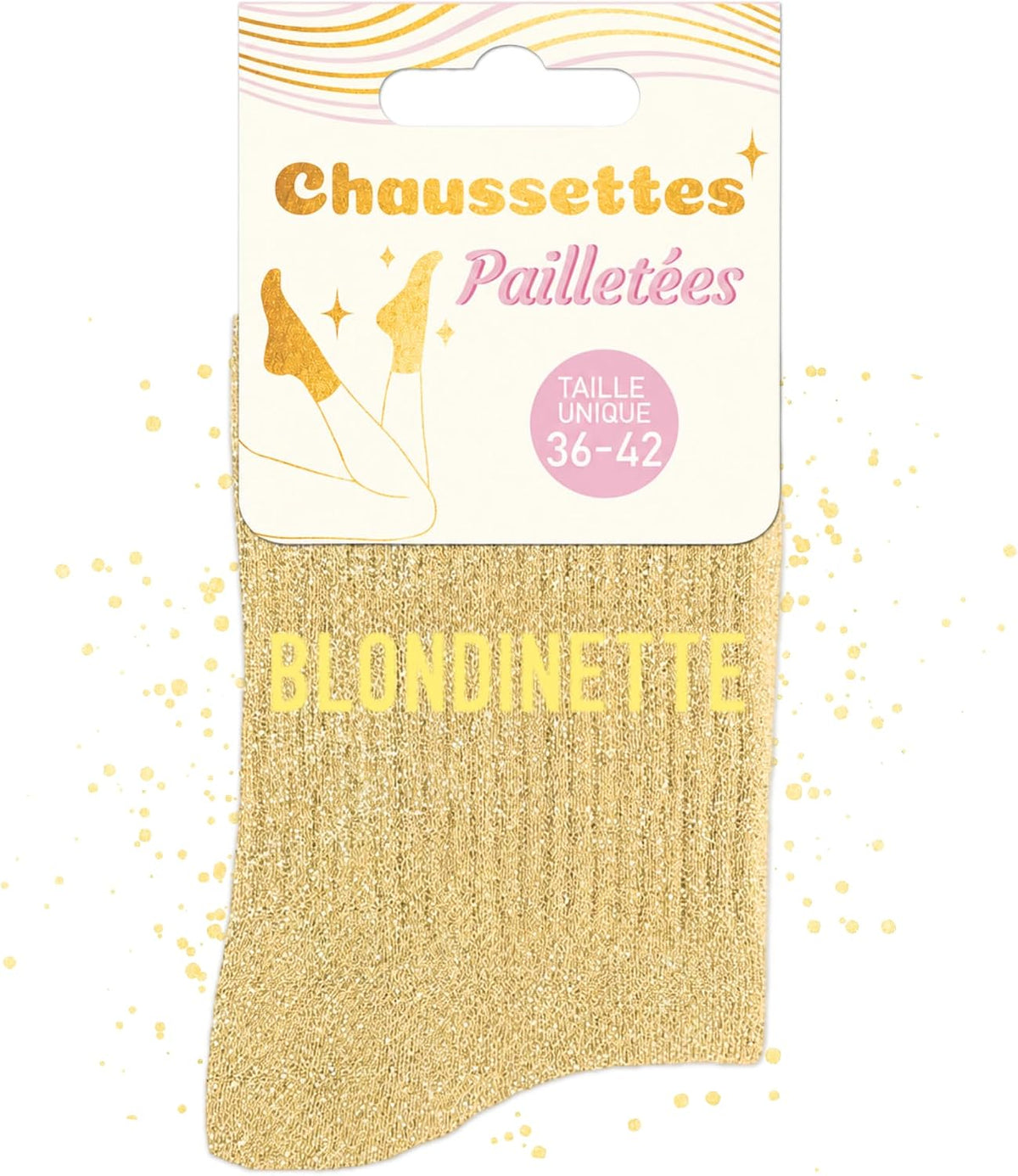 MASSA Chaussettes Paillettes - Taille Unique - Parfaite