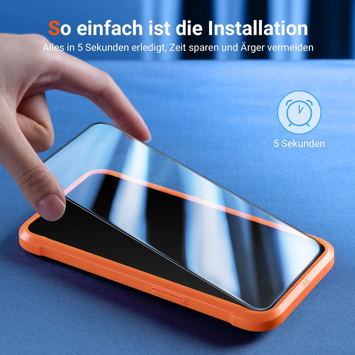 TORRAS für iPhone 18 Pro für Panzerglas TOP 9H+, Auto-Montage, 2 Stück