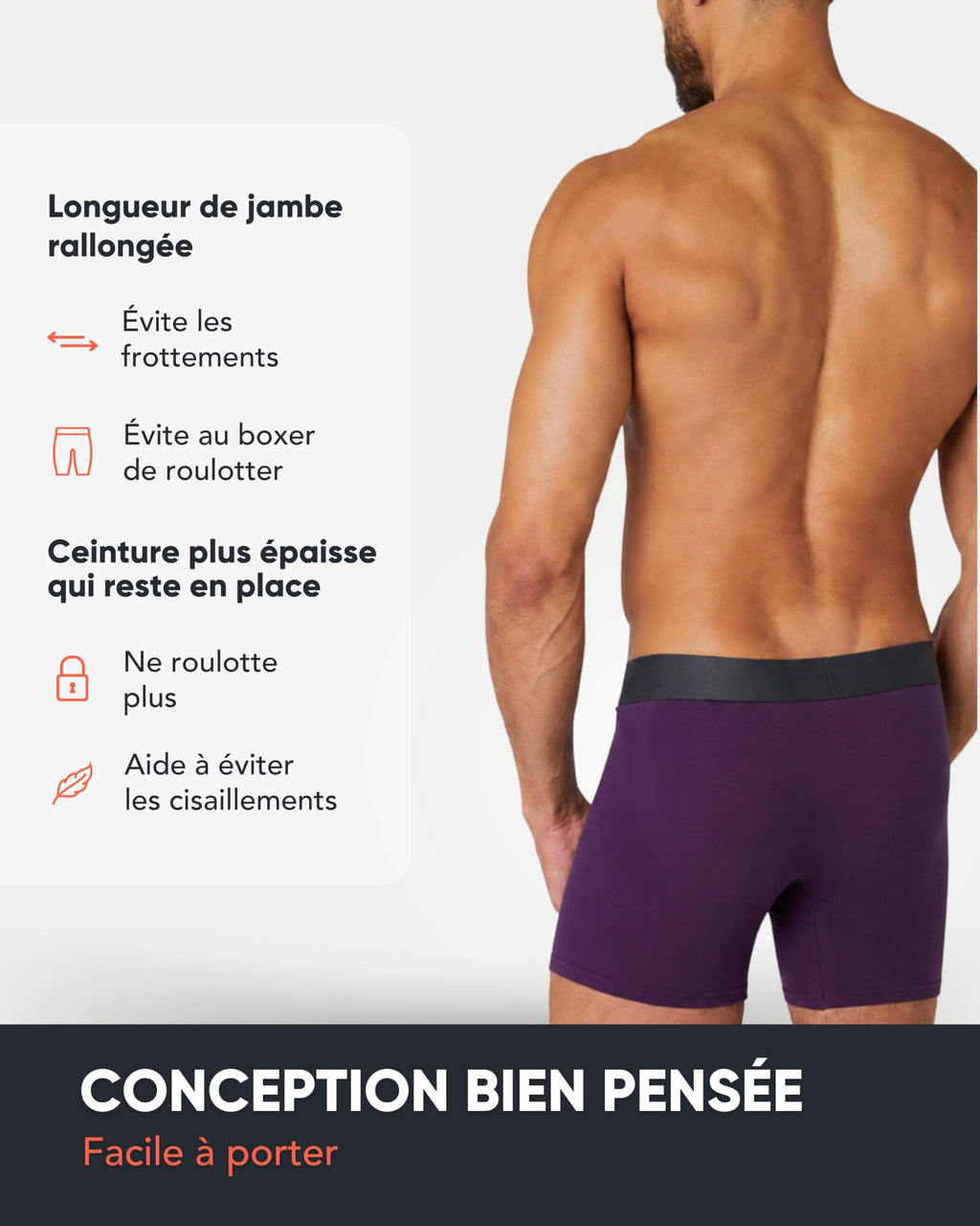 FM London Lot de 7 Boxers Respirants Homme sans Étiquette, Extensibles
