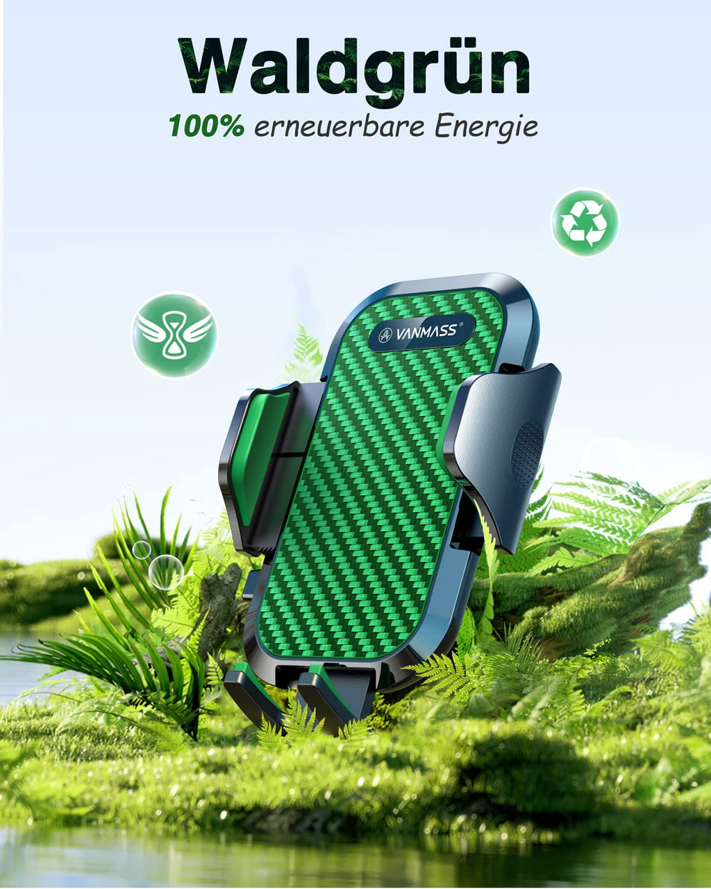 VANMASS 2026【Militär-Klasse】Handyhalterung Auto Upgrade【Stärkste Saugnapf & Lüftungshaken】4 in 1 Handy Halterung Auto 360° Drehbar Handyhalter Auto Armaturenbrett Scheibe Wand für iPhone Samsung usw