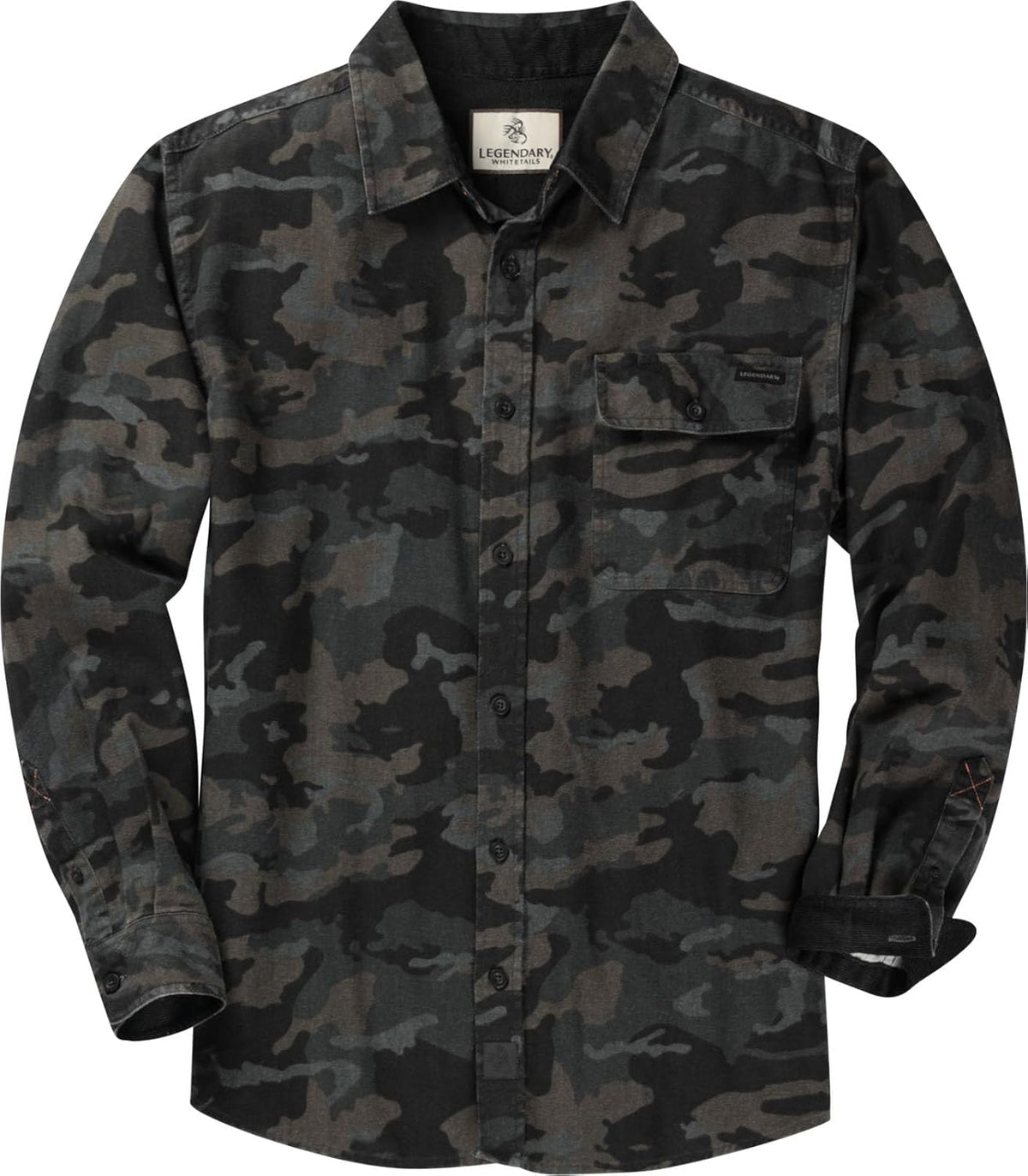 Legendary Whitetails Herren-Langarm-Flanellhemd mit Knopfleiste aus 100 % Baumwolle