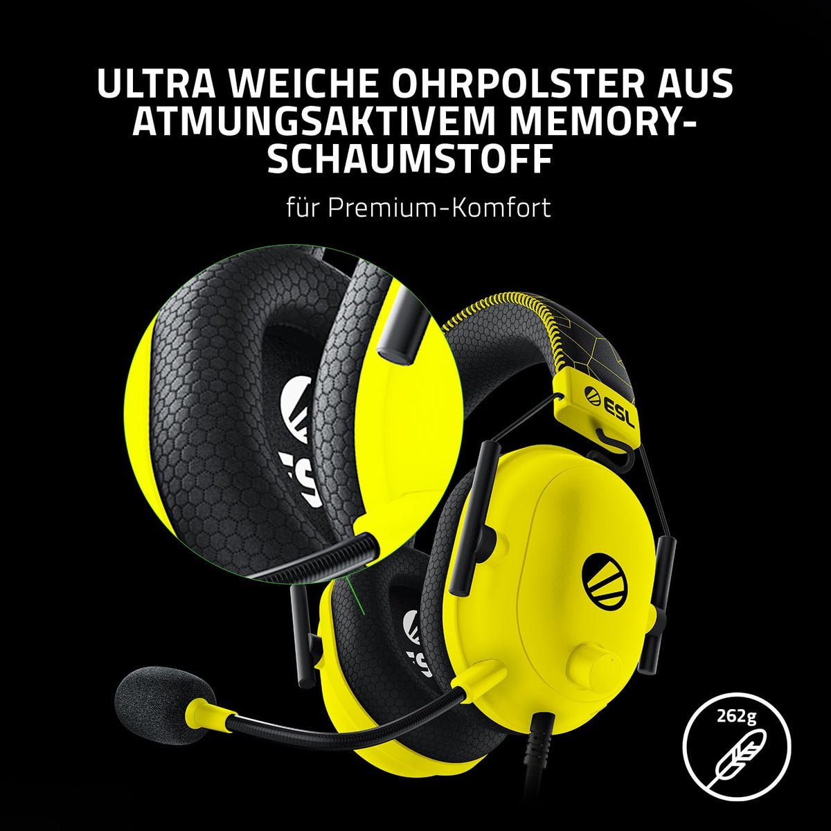 Razer BlackShark V2 X - Multi-Plattform kabelgebundenes Esports-Headset (Triforce 50mm Treiber, Erweiterte Passive Geräuschunterdrückung, 7.1 Surround Sound, Hyperclear Cardioid Mic) Grün