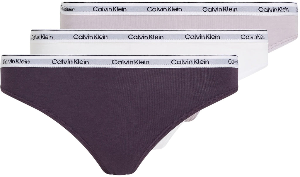 Calvin Klein Damen 3er-Pack Bikini-Slips aus Baumwoll-Stretch