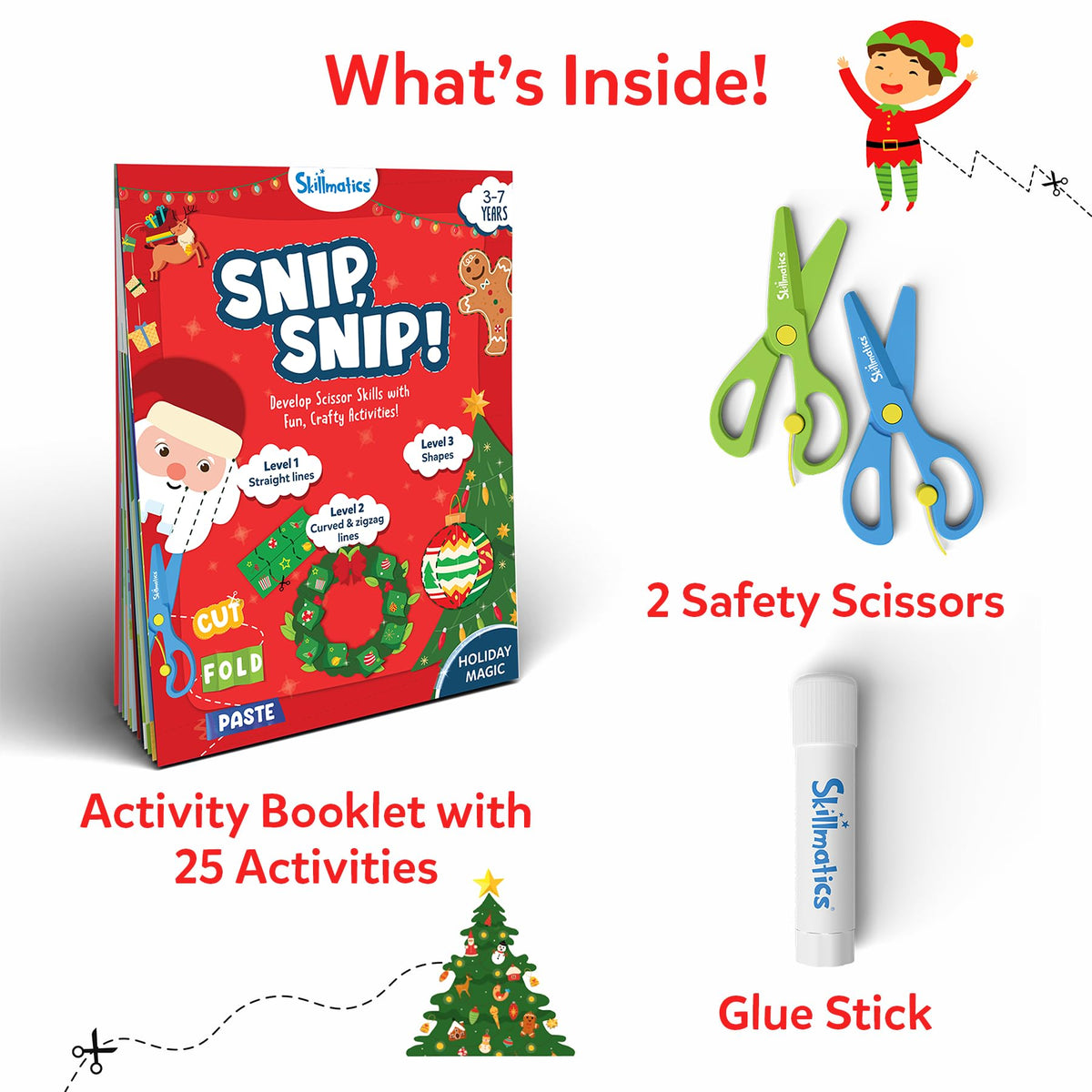 Skillmatics Snip Snip Halloween Craft, Scissor Skills, Felt Kits for Kids
