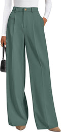 PRETTYGARDEN Women's Tailored Wide Leg Work Dress Pants