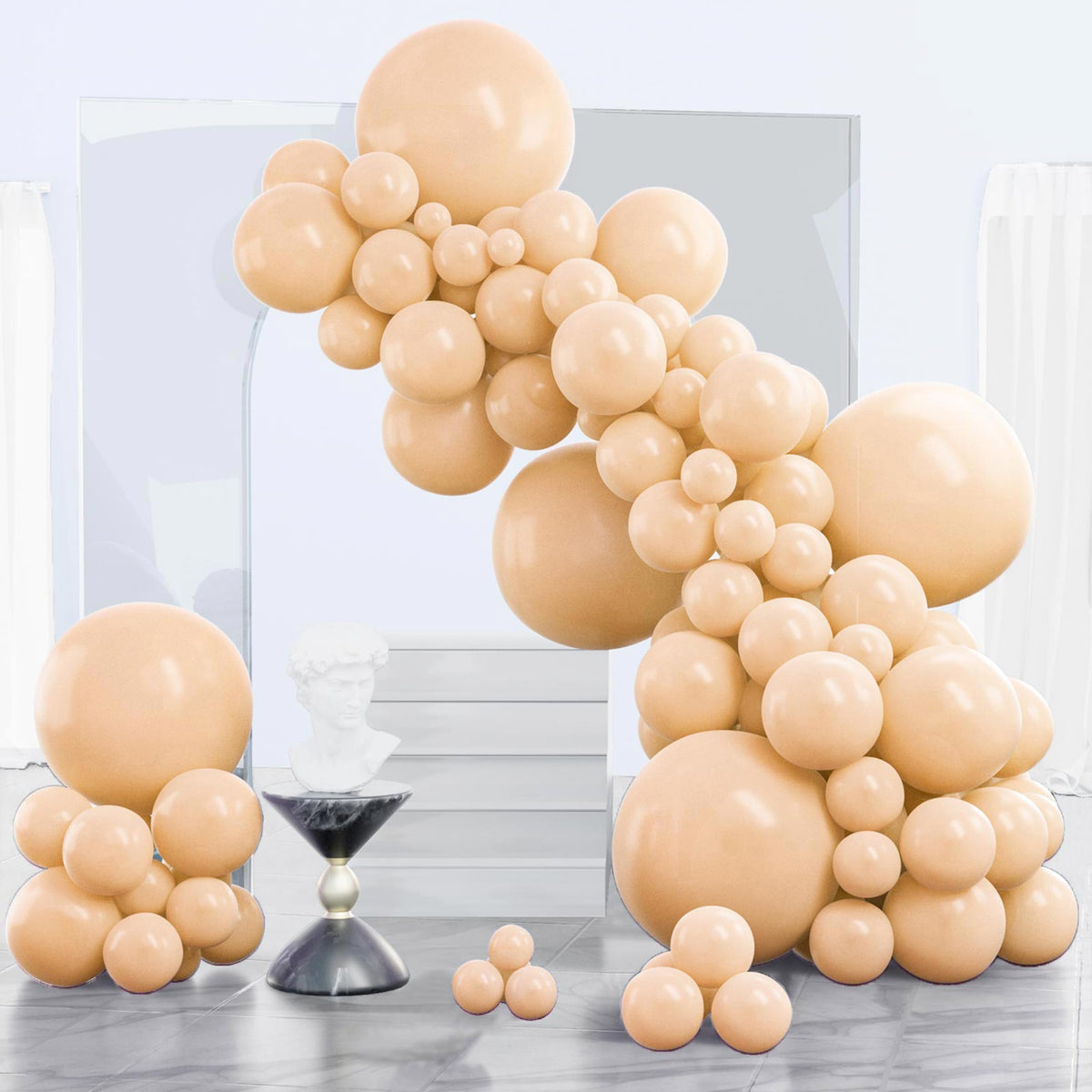 PartyWoo Black Balloons 140pcs Different Sizes of 18 12 10 5 Inch