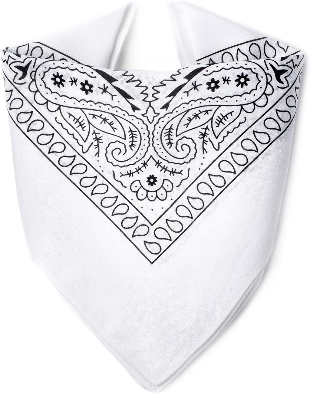 Bandana 100% Coton Qualité Premium - Epaisseur Supérieure - 20 Couleurs Exclusives - Motif Paisley