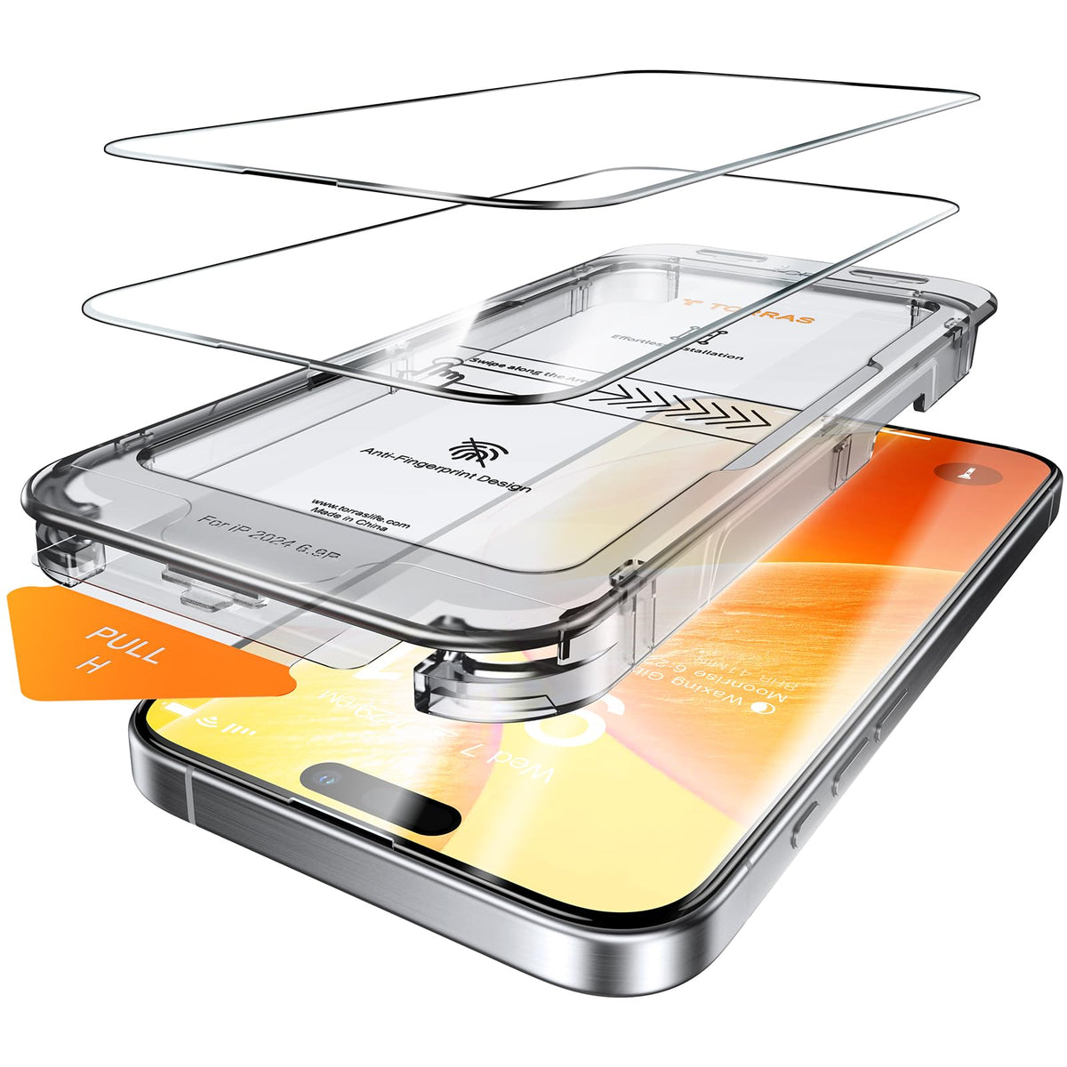 TORRAS für iPhone 18 Pro 9H+ Kratzfest Kameraschutz HD-Klares, Grau