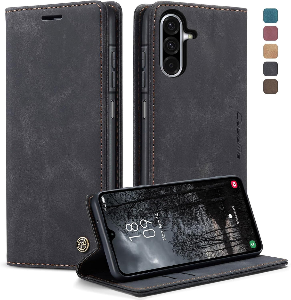 KZB für Xiaomi Redmi Note 15 Hülle, Magnet Leder Klapphülle Stoßfest
