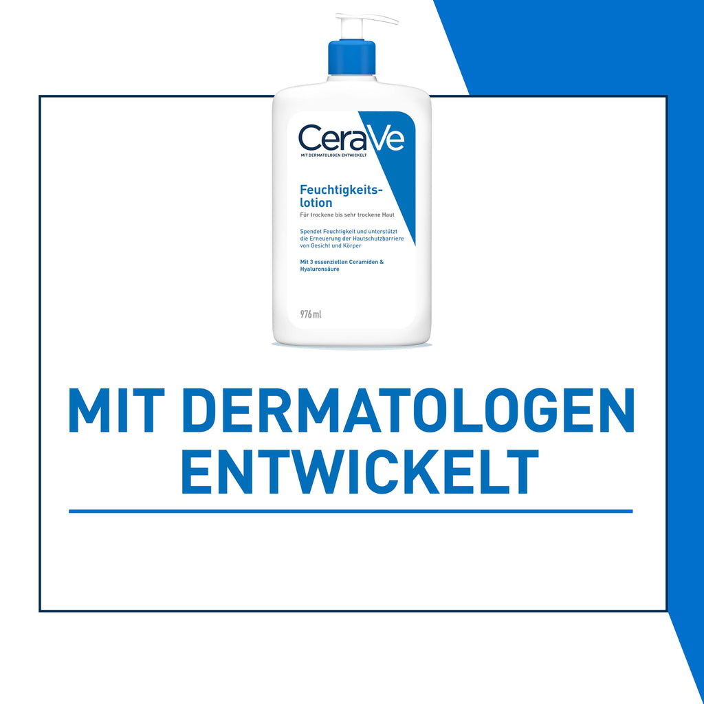 CeraVe Feuchtigkeitslotion für trockene Haut, Körper & Gesicht