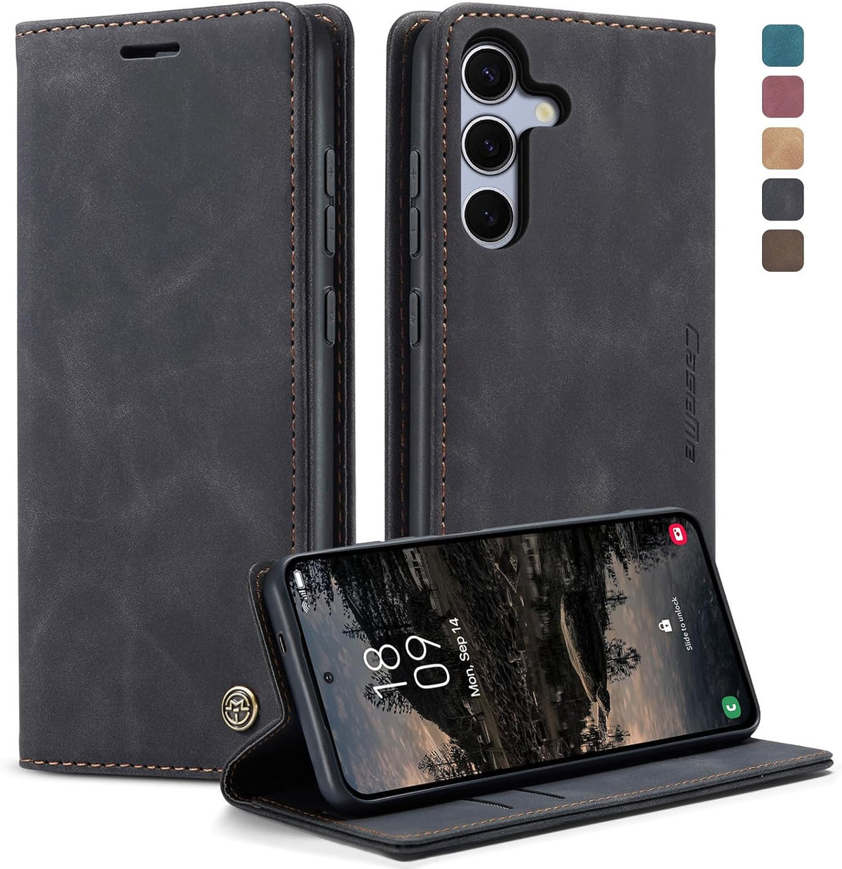 KZB für Xiaomi Redmi Note 15 Hülle, Magnet Leder Klapphülle Stoßfest