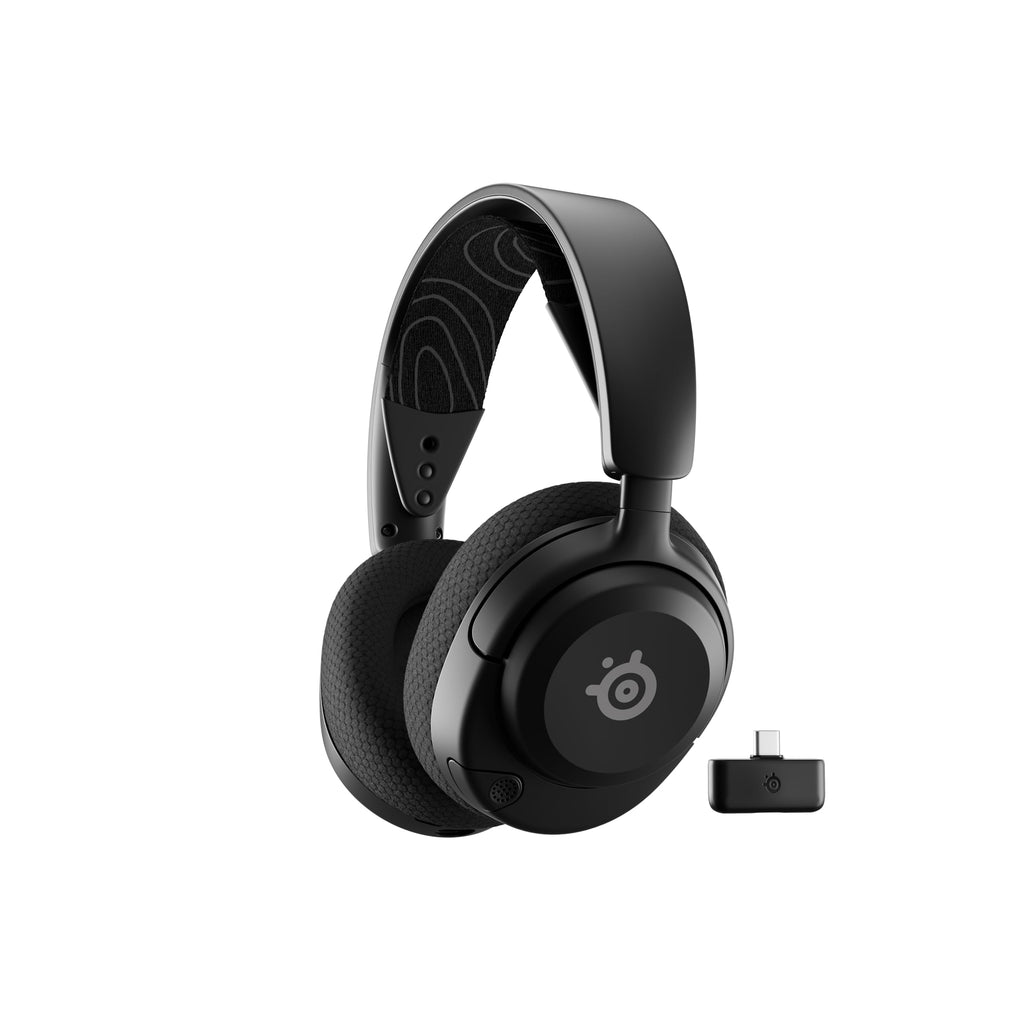 SteelSeries Arctis Nova 5 Wireless - Gaming Headset- Multi-System -PC,PS5 - Magnetische Neodym-Treiber -Über 100 Audio Presets - 60H Akkulaufzeit - 2,4 GHz oder BT-ClearCast Gen2.X-Mik -Weiß