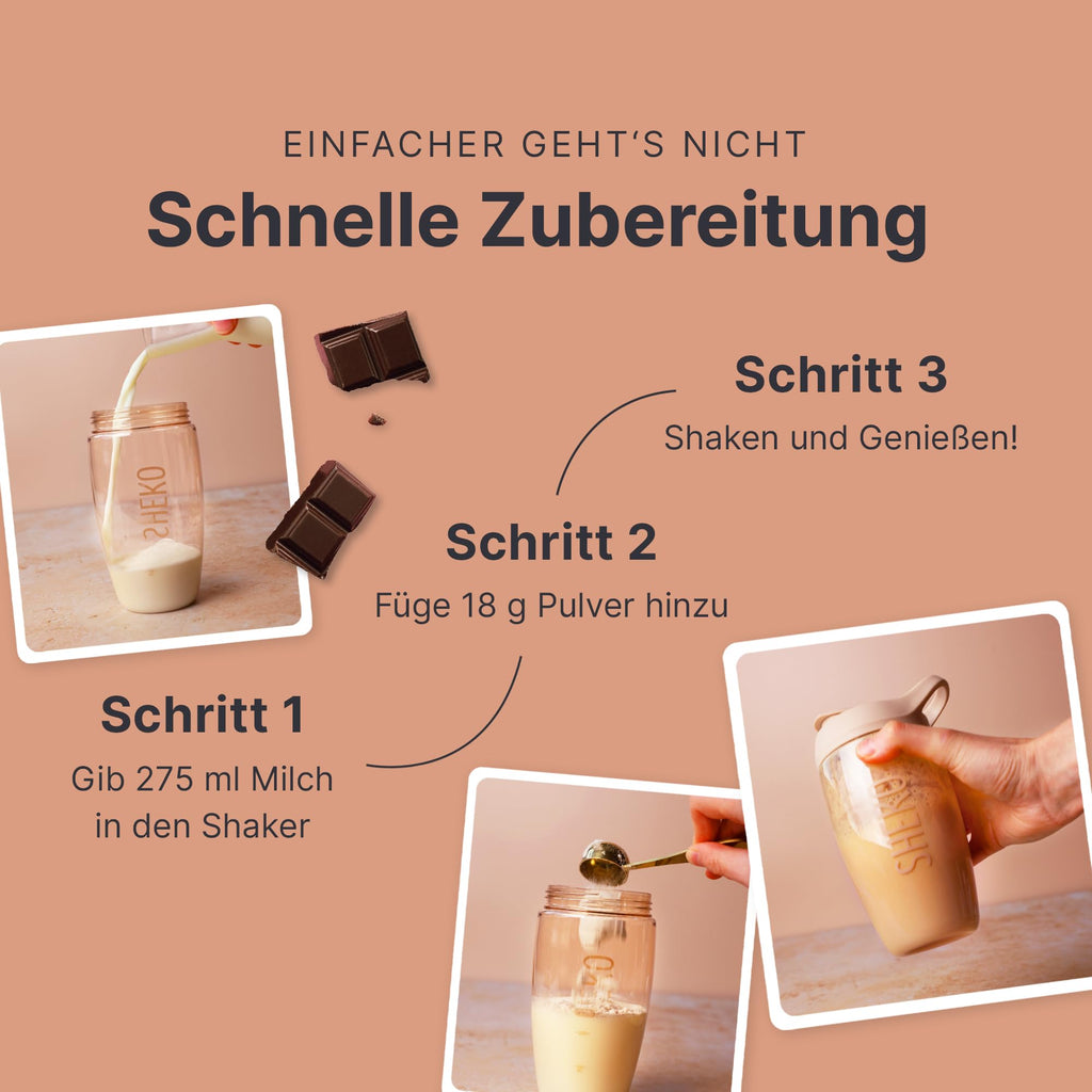 SHEKO Balance Shake Erdbeere – Mahlzeitersatz & Abnehmshake – 378 g