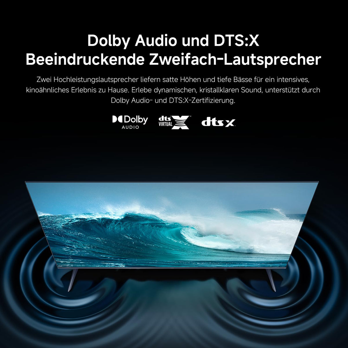 XIAOMI F2 Smart Fire TV 43 Zoll, 108 cm Fernseher (4K UHD, HDR10, Rahmenloses Metallgehäuse, Prime Video, Netflix, Alexa Sprachsteuerung, HDMI 2.1, Bluetooth, USB, Triple Tuner) Modelljahr:2022