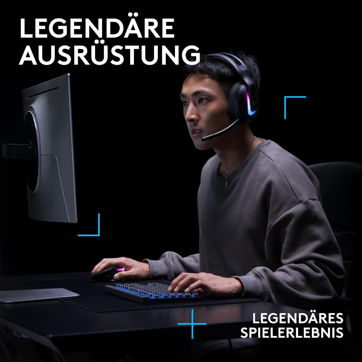 Logitech G G515 LIGHTSPEED TKL kabellose flache Gaming-Tastatur (Schwarz)