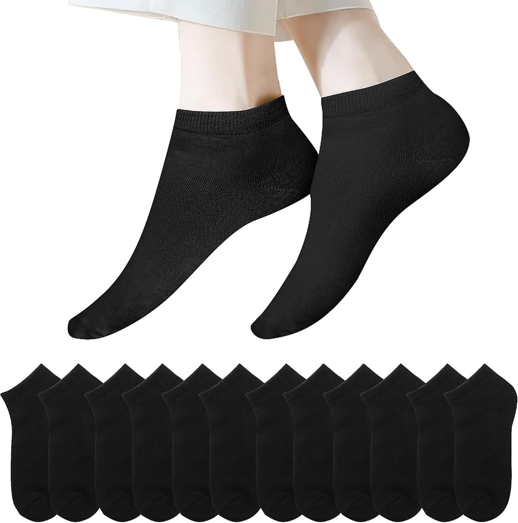 Chaussettes Basses Homme Femme lot de 12 Paires Socquette Sport Coton Socquettes Respirant Courtes Chaussette Femme Coton Courtes Bassese
