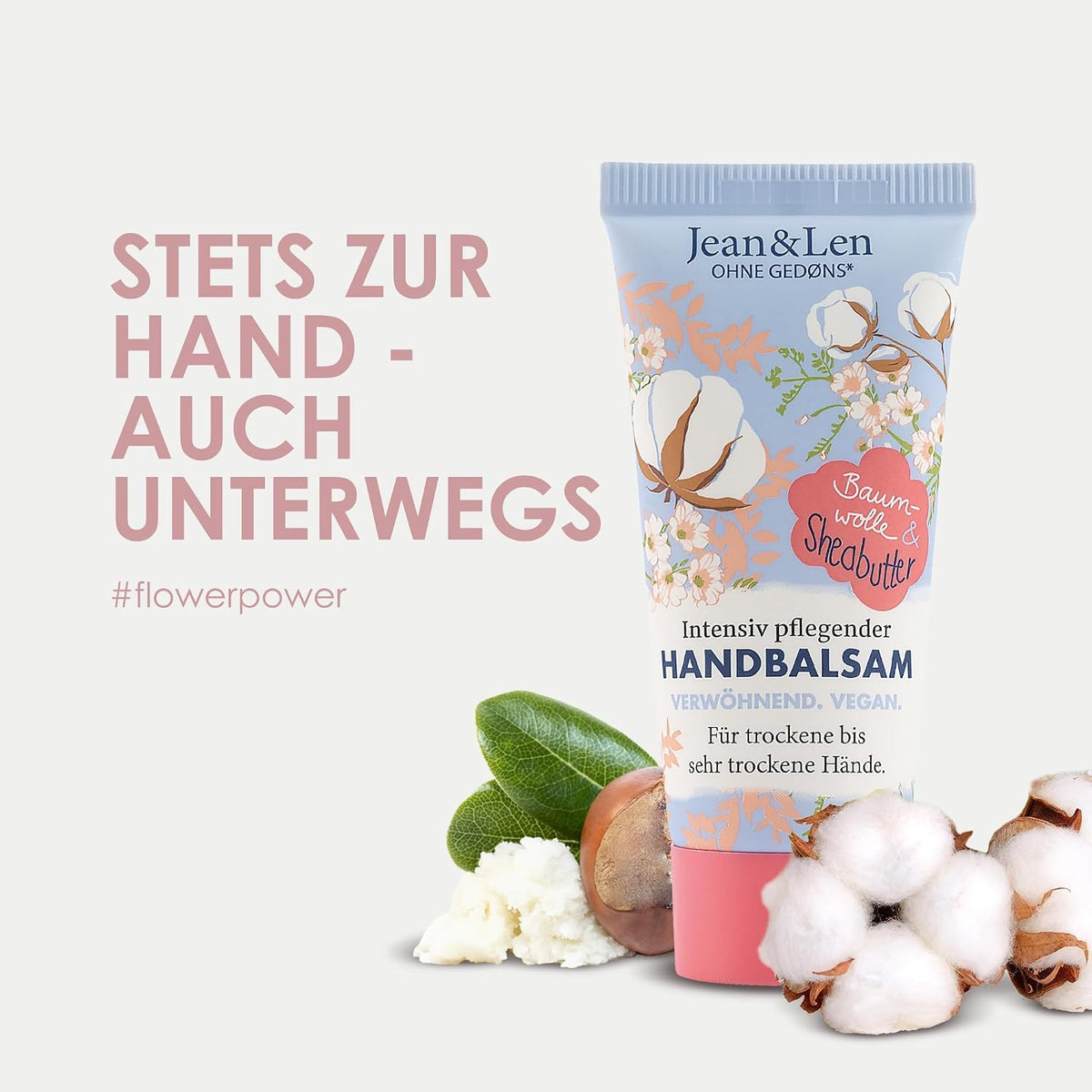 Jean & Len Sehr geile Handcreme Rosemary & Ginger, vegan, 6 x 75 ml