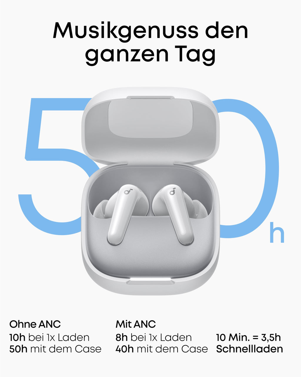 Soundcore by Anker P31i kabellose Bluetooth-Kopfhörer, Hi-Res Sound Schwarz