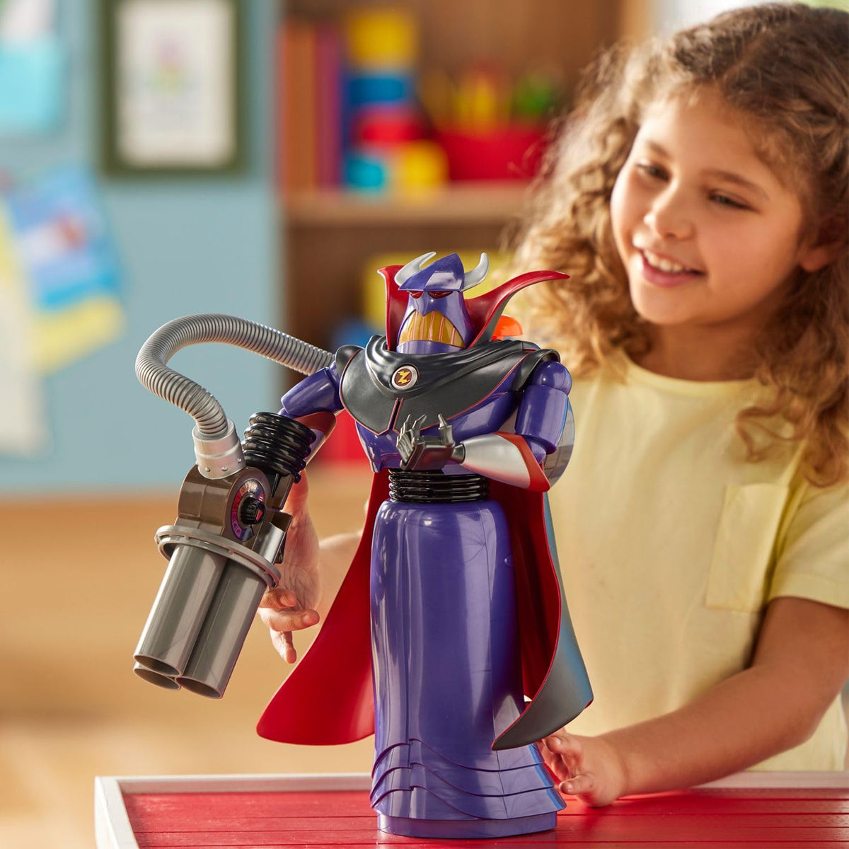 Disney Store Official Buzz Lightyear Interactive Talking Action Figure from Toy Story, Features 10+ English Phrases, Interacts with Other Figures and Toys
