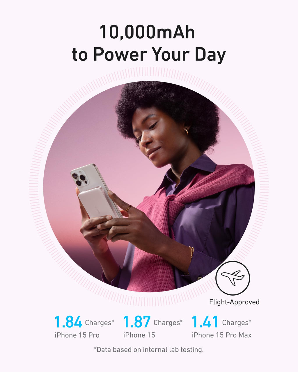 Anker MagGo Flache magnetische Powerbank 10000mAh Qi2 15W