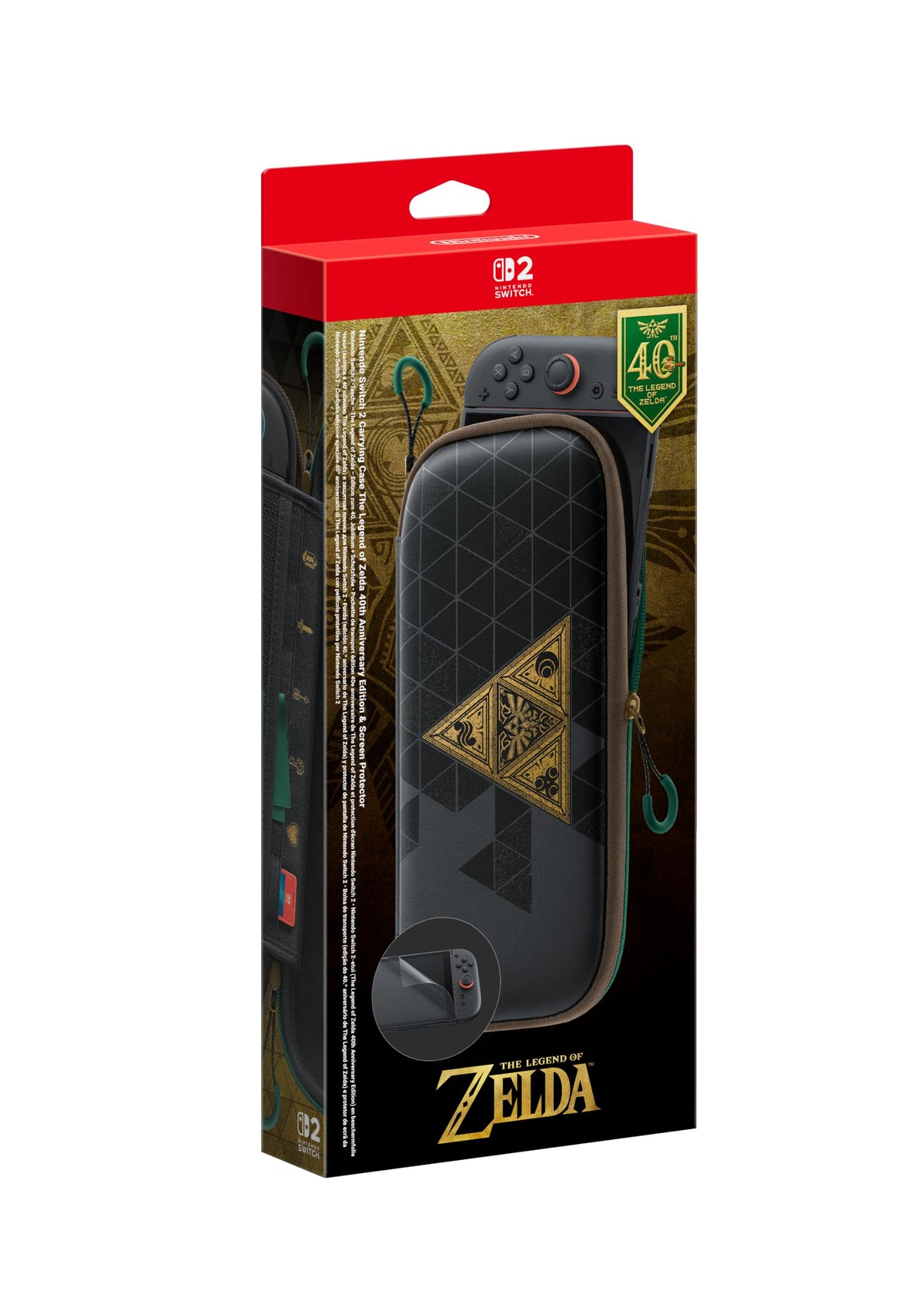 Nintendo Switch 2-Tasche und -Schutzfolie