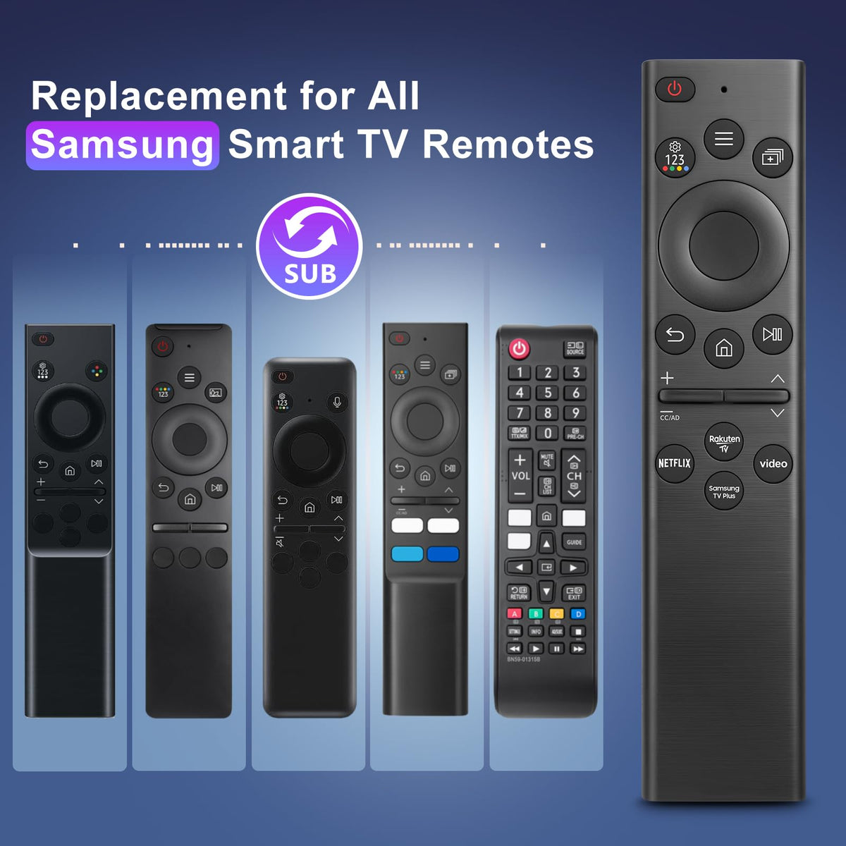für Samsung Fernbedienung Fernseher, Universal für Samsung Smart TV