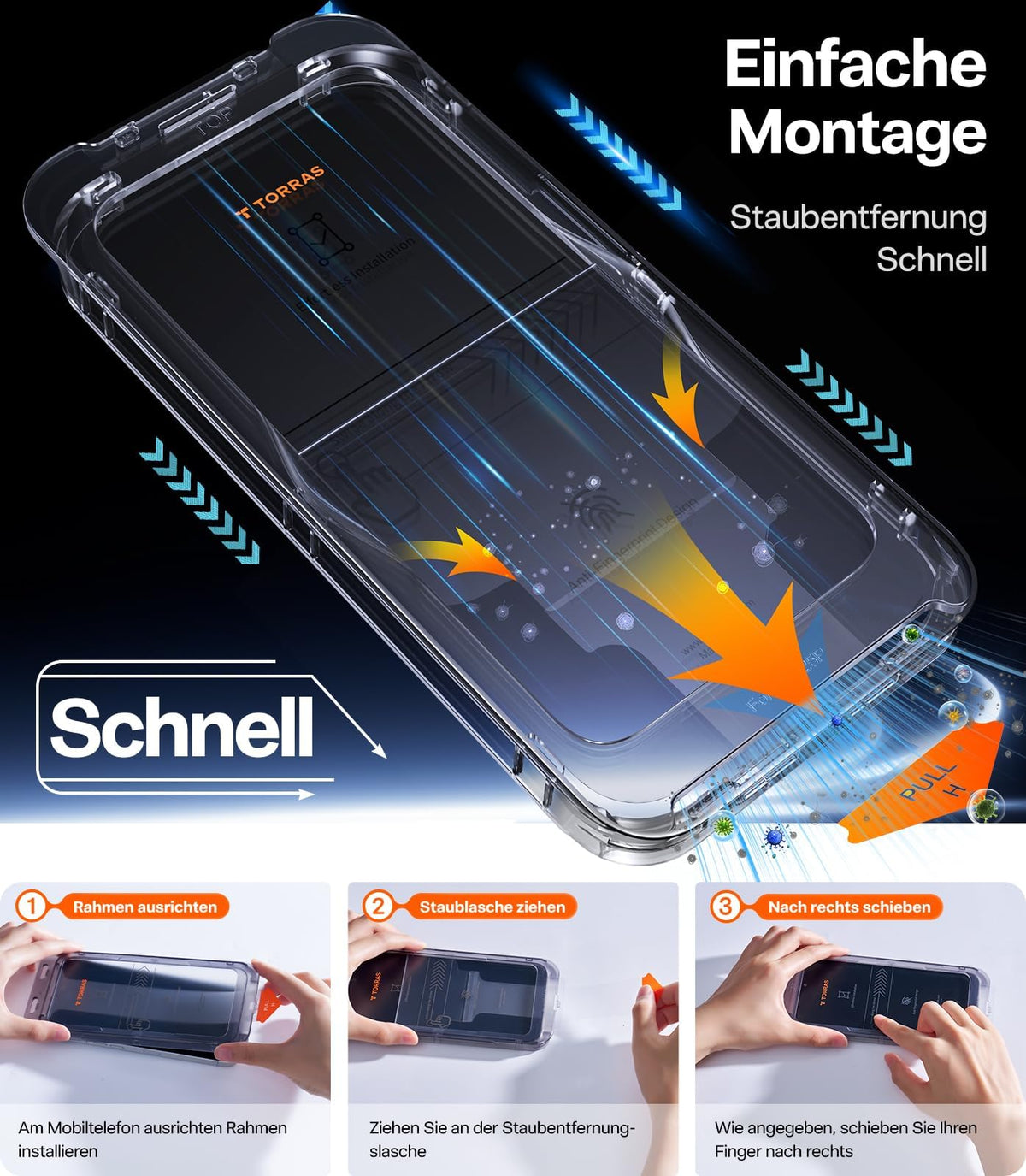 TORRAS für iPhone 18 Pro 9H+ Kratzfest Kameraschutz HD-Klares, Grau
