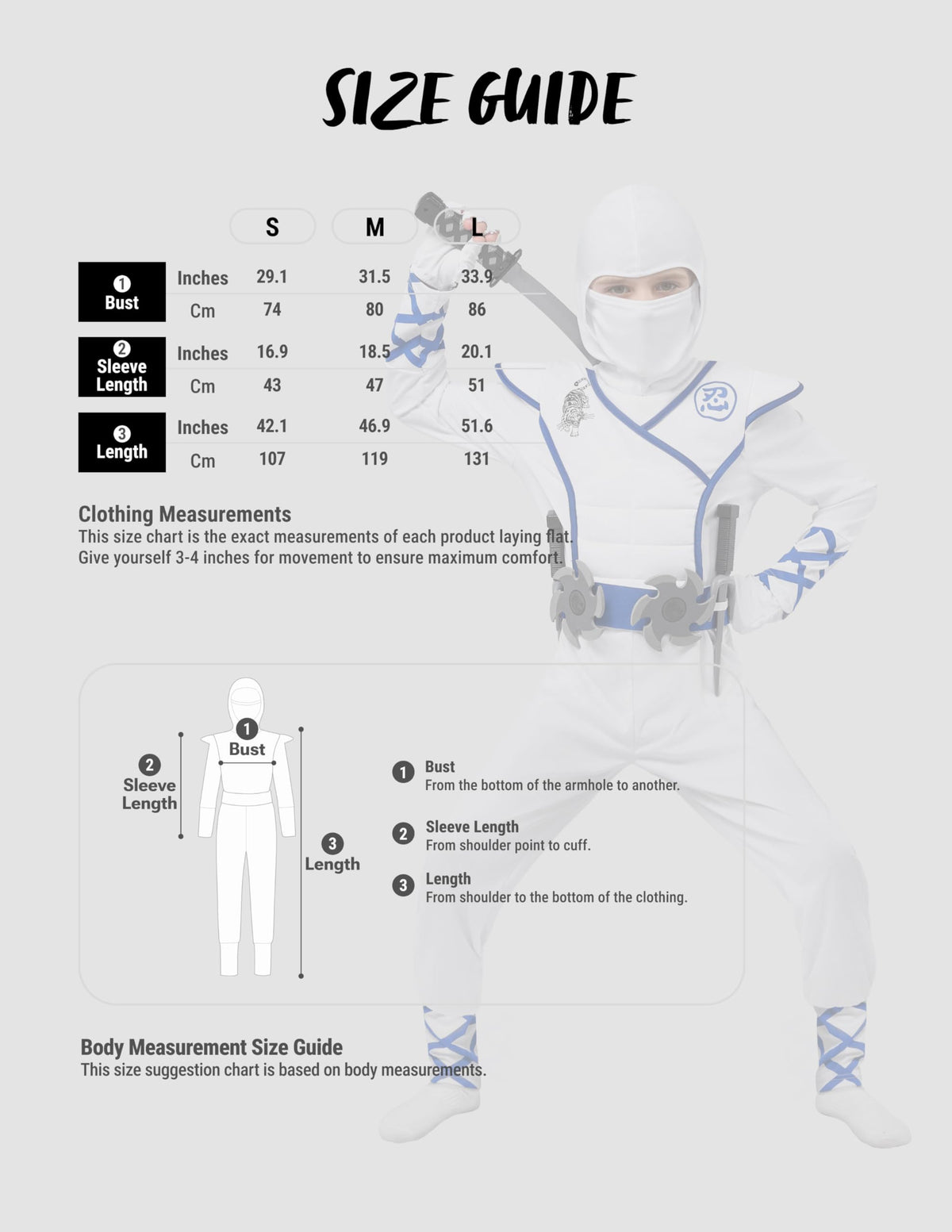 Spooktacular Creations Halloween Ninja Costume, Ninja Outfit Set for Kids, Halloween Costumes for Boys Dress Up Party