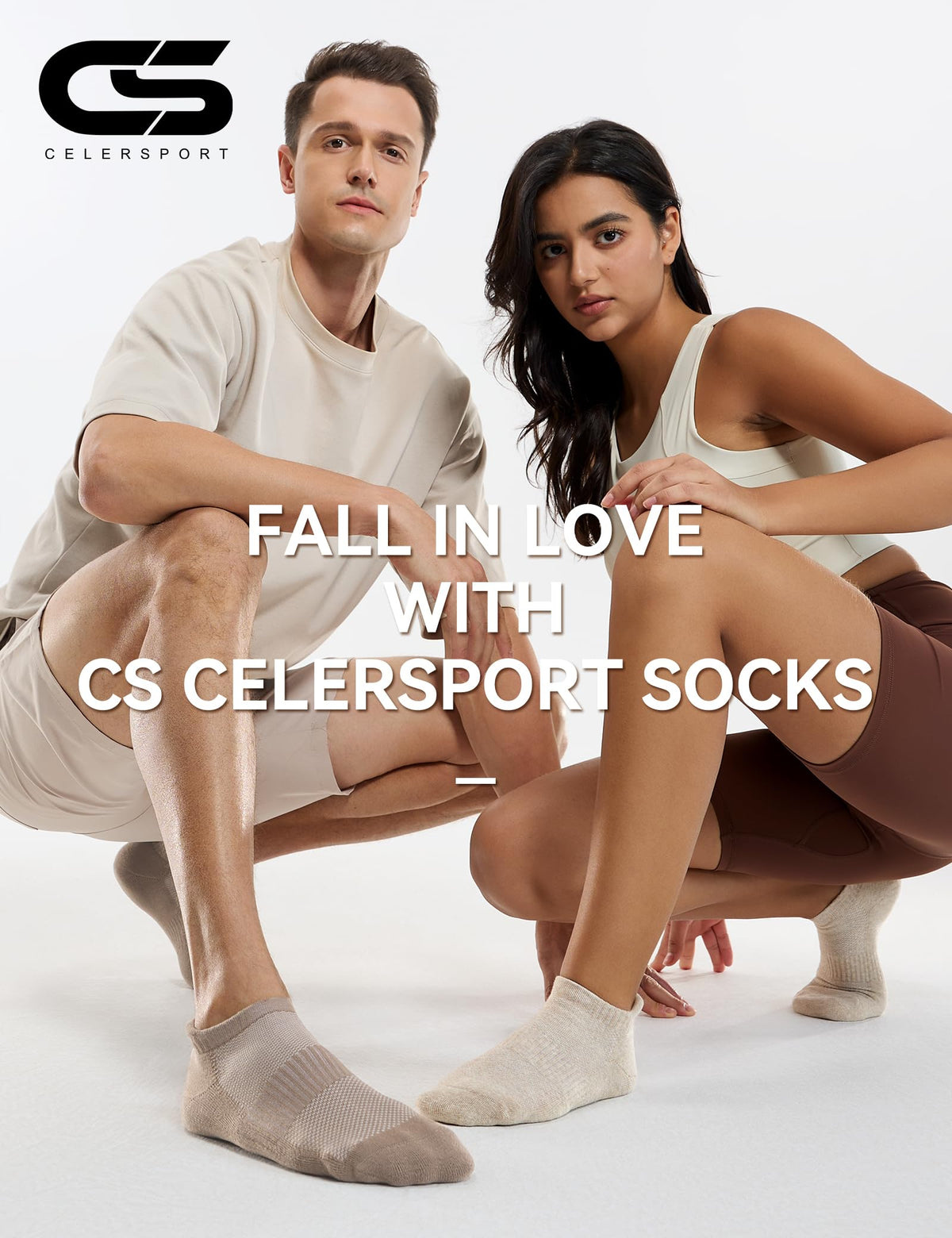 CS CELERSPORT 6 Paar kurze Sportsocken für Damen und Herren, Sneaker-Socken für Laufen und Sport mit Fersenlasche