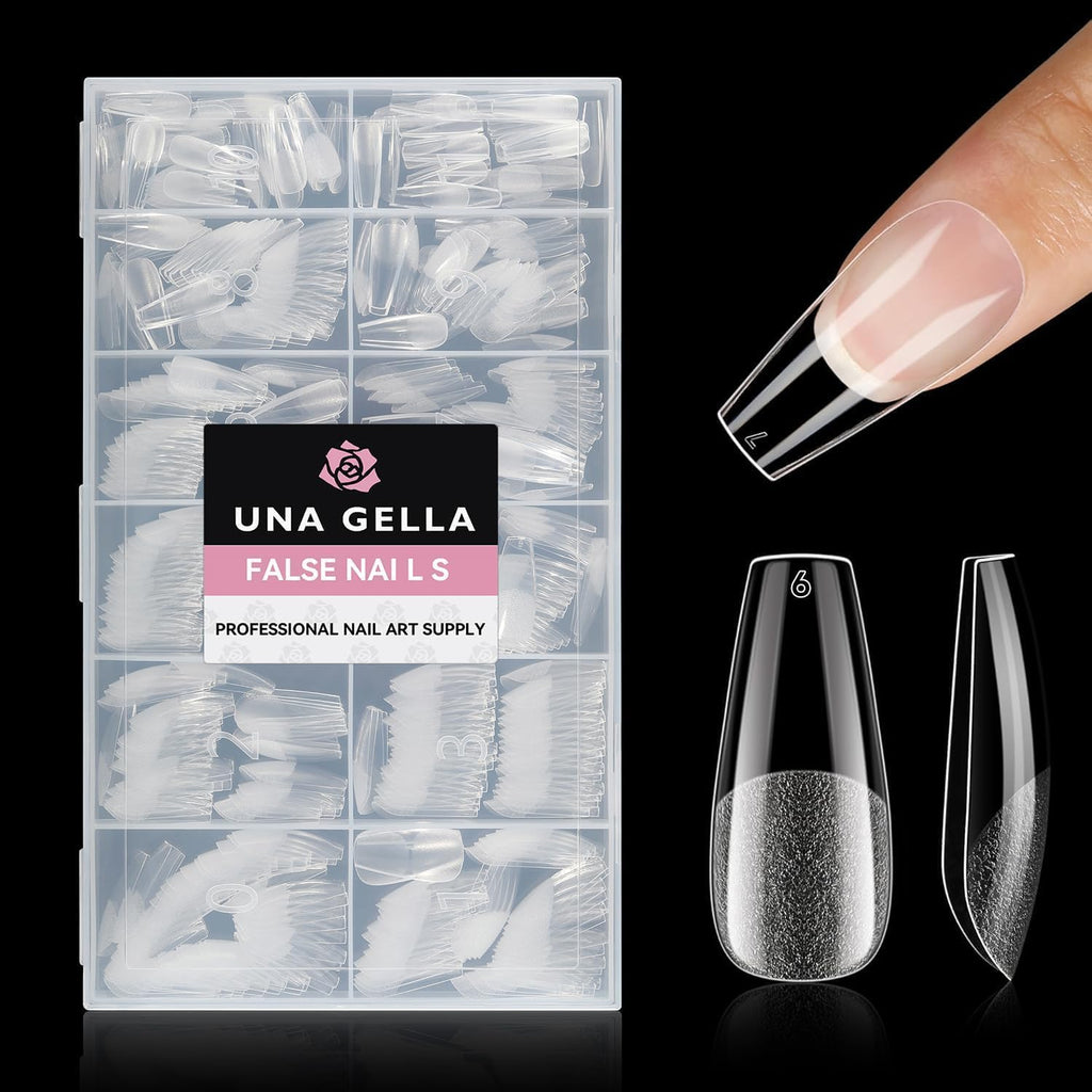 UNA GELLA Kurze Mandel Nail Tips 504 Stück