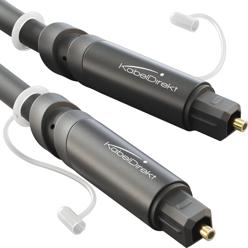 TOSLINK Kabel, Optisches Audiokabel - 10 m langes Glasfaserkabel für Soundbars (Digital S/PDIF, Stereoanlagen/Verstärker/Verstärker, Heimkino, Xbox One/PS4) - CableDirect