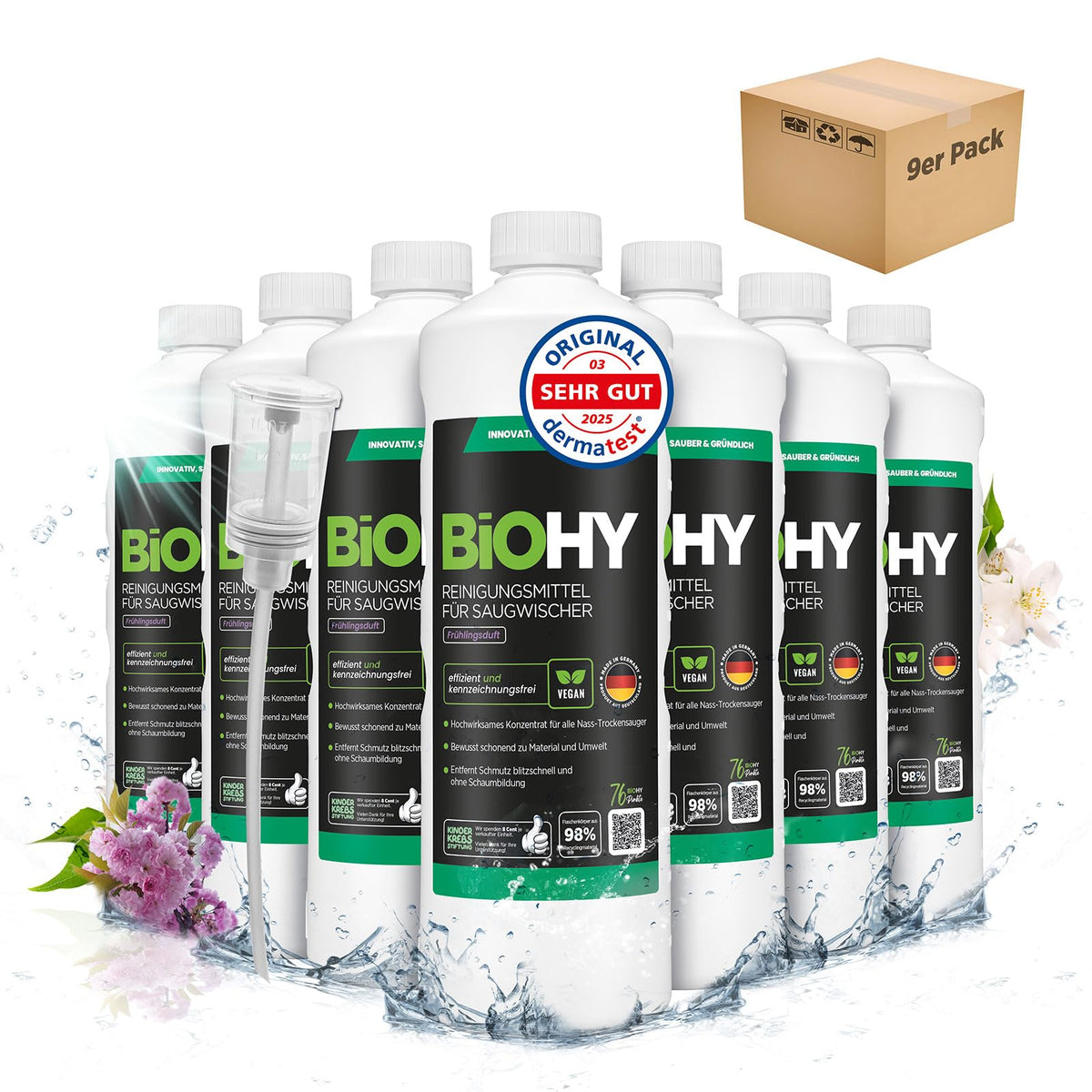 BiOHY Wischroboter Reiniger für Station mit Orangenduft (2 x 1 Liter)