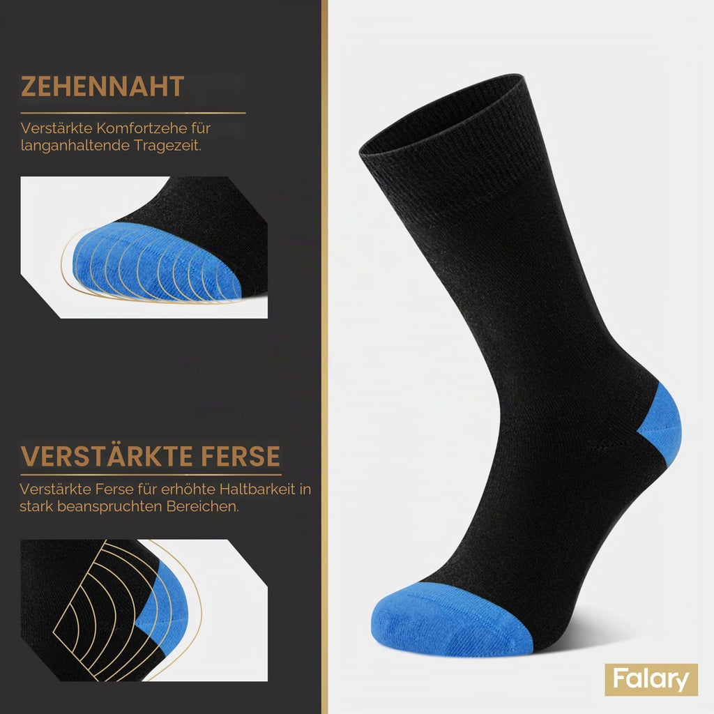 FALARY 12 Paar Socken Herren Damen Baumwolle Herrensocken Schwarz Weiß Sport Socks Atmungsaktive