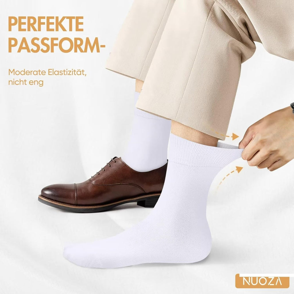 NUOZA 12 Paar Socken Herren Damen Baumwolle Business Atmungsaktive Socks