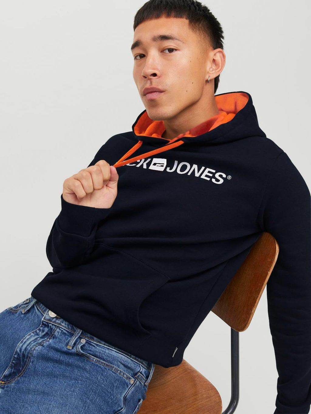 JACK & JONES Herren Kapuzenpullover mit Logo