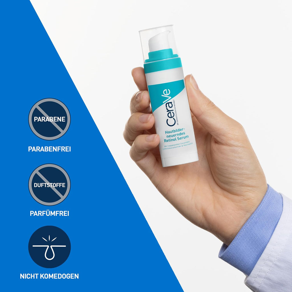 CeraVe Hautbilderneuerndes Retinol Serum für das Gesicht, 30 ml