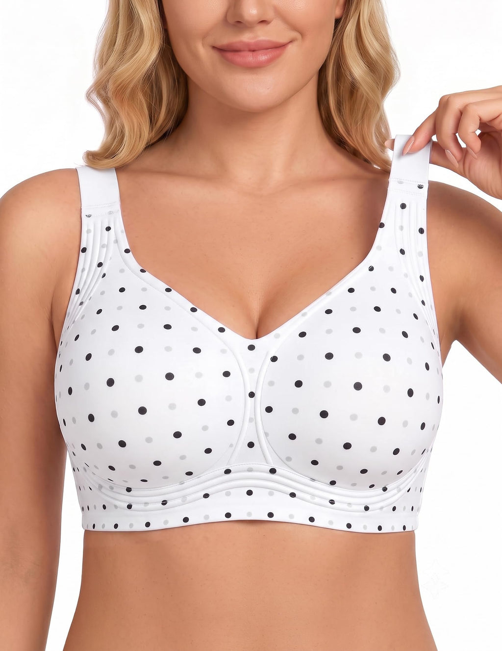 PoseFree Jelly Bras for Women, Wireless No Underwire, Full Coverage Support