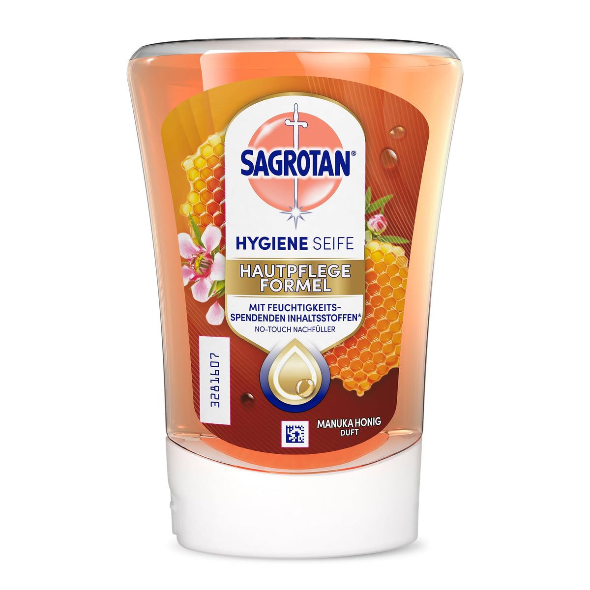 Sagrotan No‑Touch Nachfüller Aloe Vera – Handseife für den automatischen Seifenspender – Sanfte Reinigung für die Hände – Flüssigseife – 5 X 250 ml
