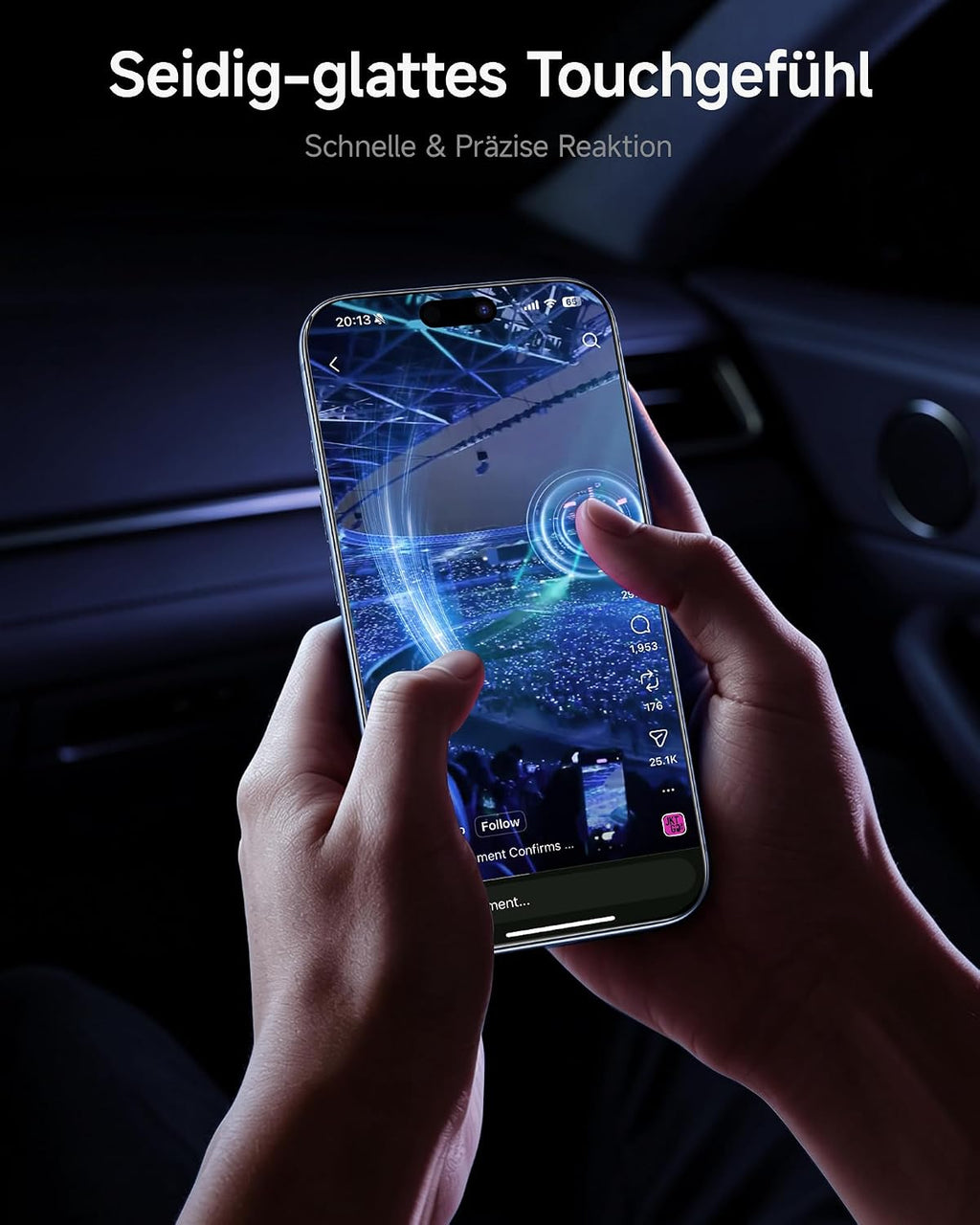 SMARTDEVIL 2 Pack Privatsphäre Schutz für iPhone 17 Panzerglas
